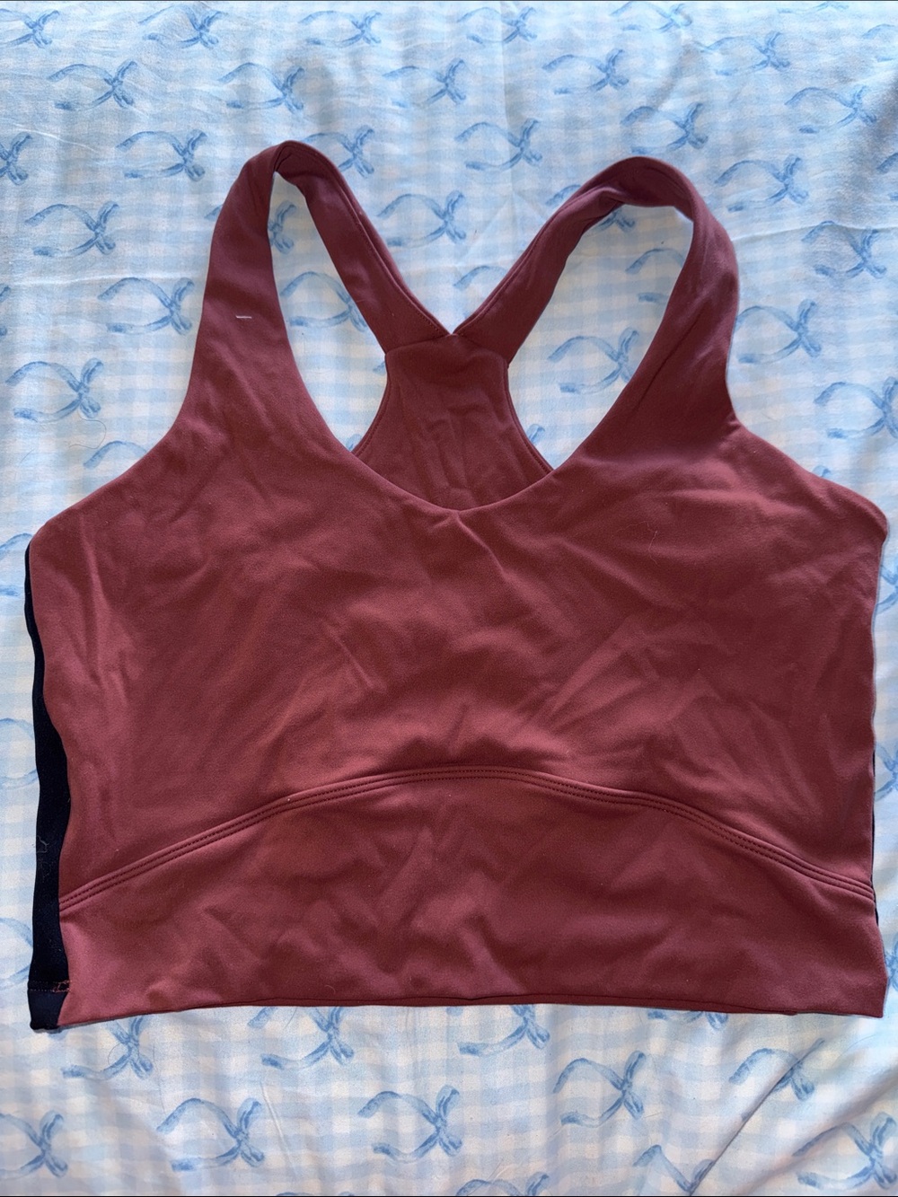 Racerback Light-Support Sports Bra in Maroon